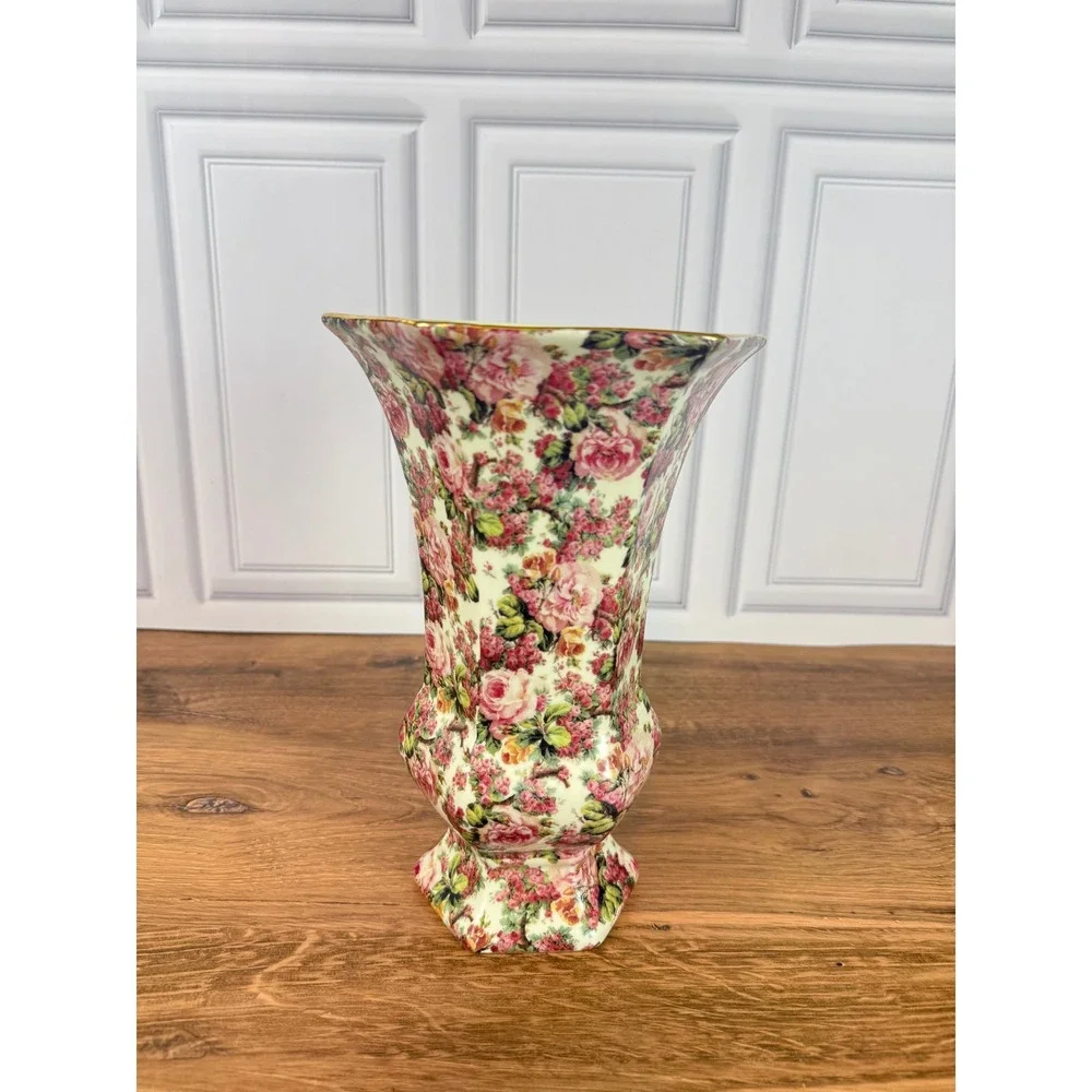 Vintage Formalities 1980s Baum Bros‎ Rose Chintz 10